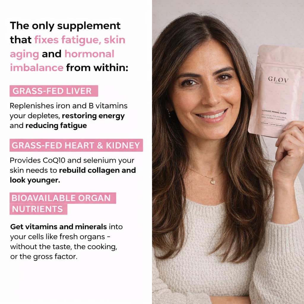 Glov Beauty ingredientes: hígado corazón riñón y órganos reproductivos, nutrientes concentrados