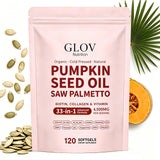Glov Nutrition envase frontal de softgels mostrando 120 cápsulas y fácil conservación