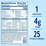 Glucerna etiqueta nutricional leyendo vitaminas y macronutrientes