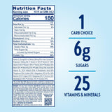 Glucerna etiqueta nutricional primer plano mostrando proteínas y CARBSTEADY