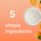 GlucoAid etiqueta de ingredientes simple destacando ingredientes limpios