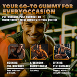 GlucoBio gomitas junto a accesorios de gimnasio, ideal para deportistas