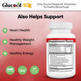 Glucocil en mano para comparar el tamaño real de las cápsulas