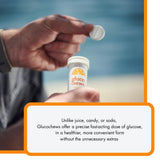 Glucology etiqueta nutricional clara, información de dosis y ingredientes