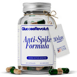 Glucose Revolution frasco frontal mostrando envase y beneficio de energía equilibrada