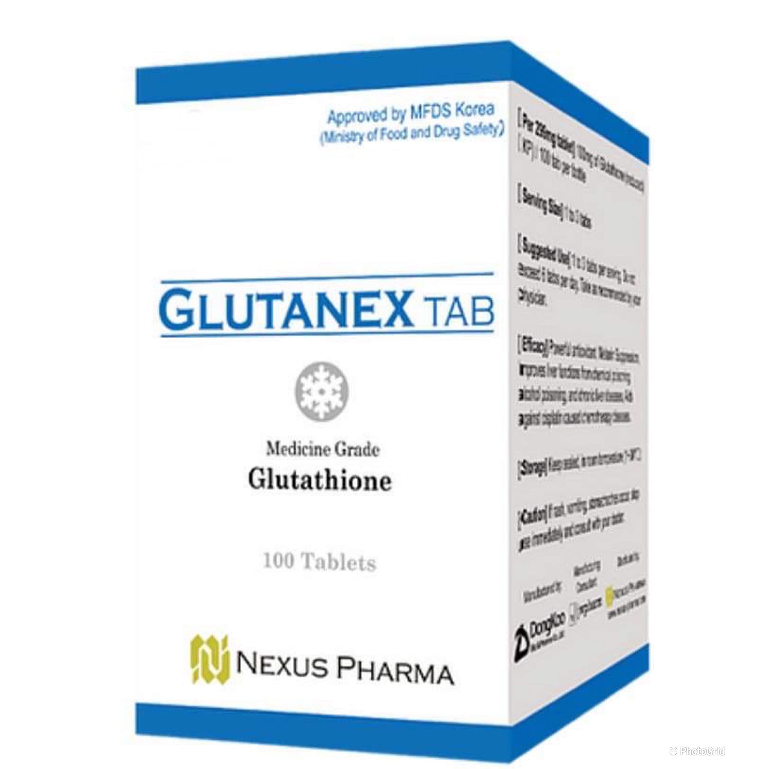 Glutanex frasco delante mostrando etiqueta y beneficios visibles