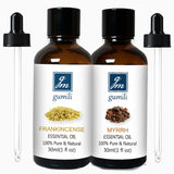 gm gumili frascos frontales de incienso y mirra, visibles y protegidos, para mezclar aromas