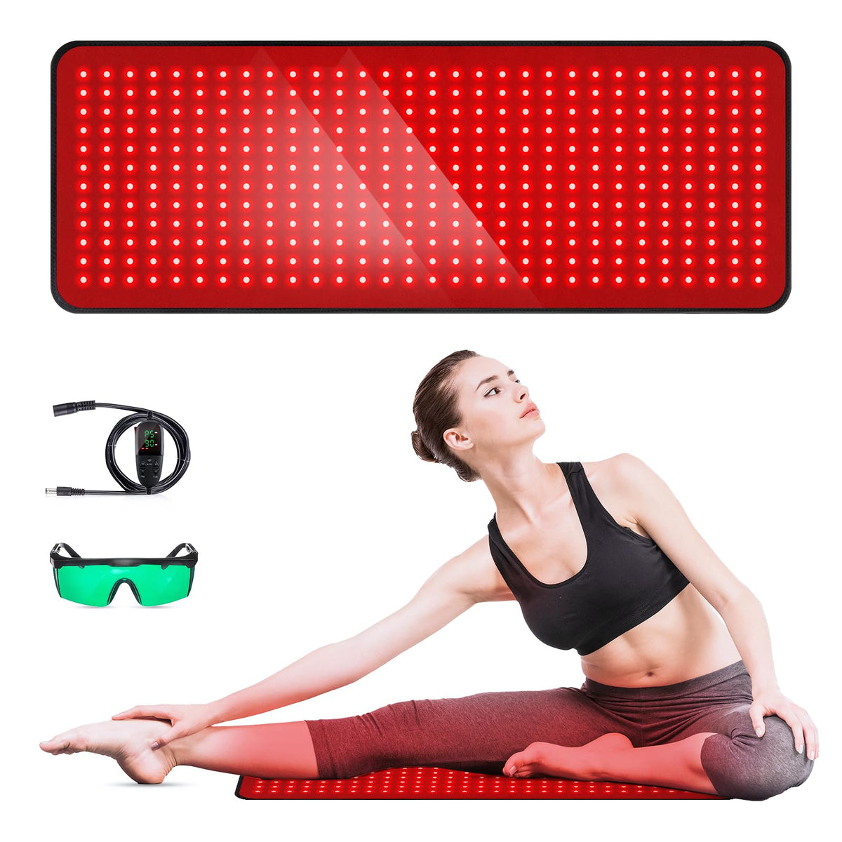 GMOWNW panel frontal del wrap mostrando LEDs y superficie grande para cobertura