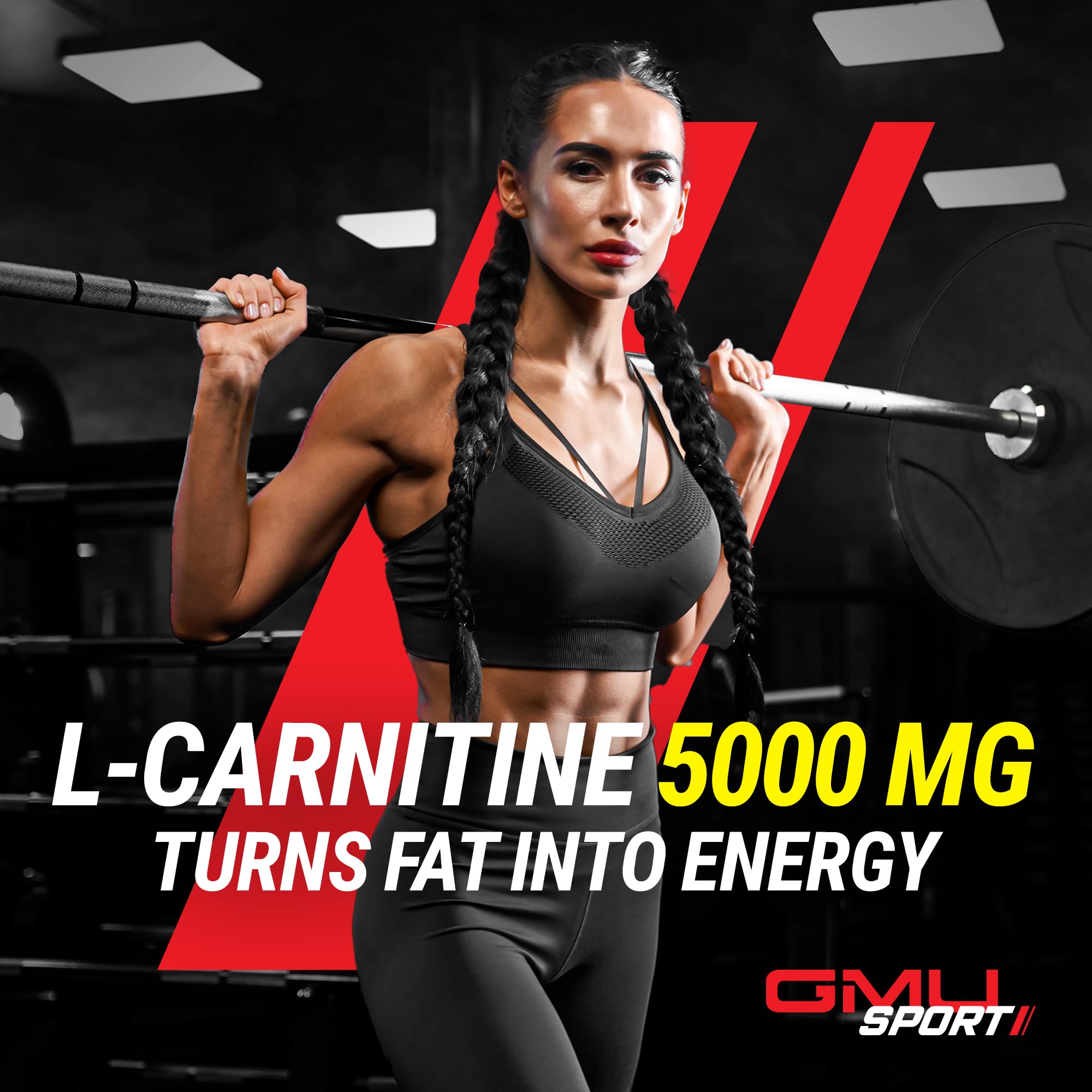 GMU SPORT etiqueta con información nutricional clara y dosificación