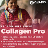 Etiqueta de ingredientes Gnarly Nutrition destacando origen y vitaminas