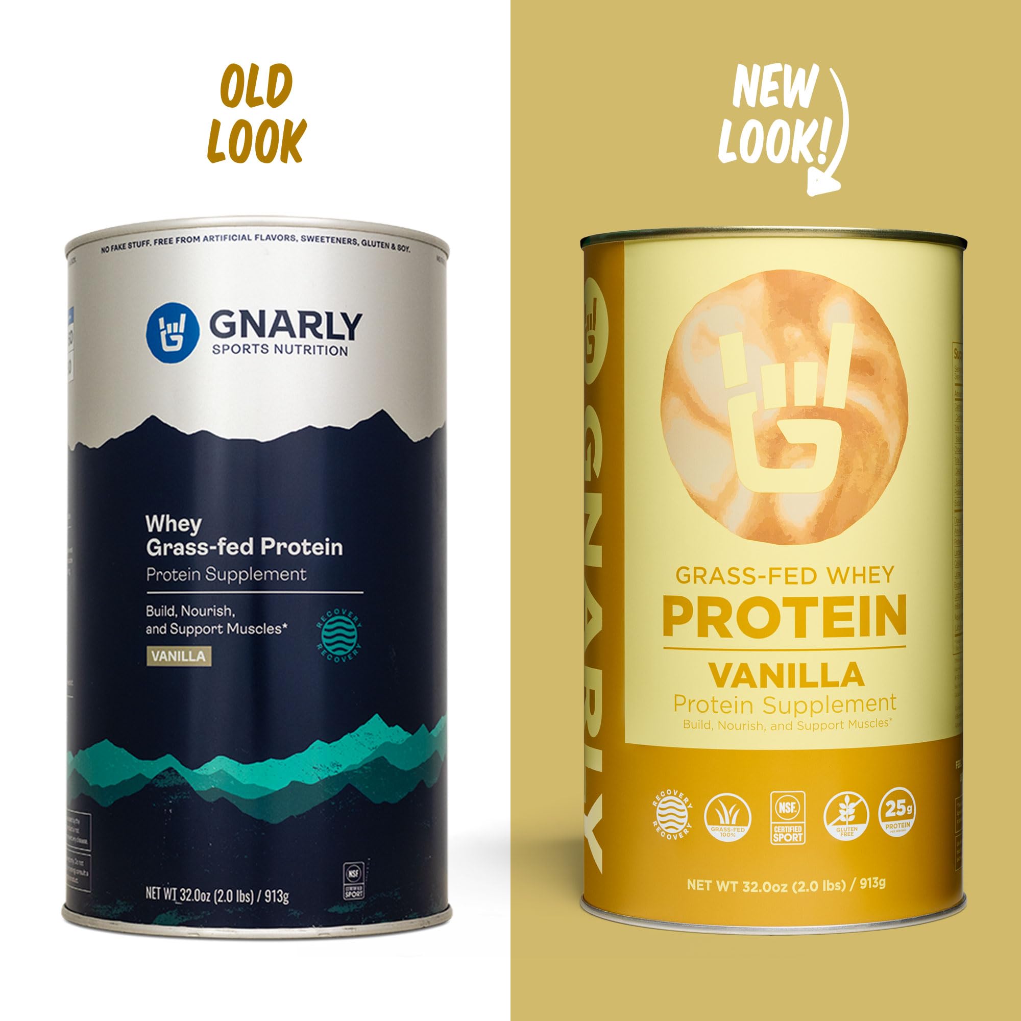 Gnarly Nutrition polvo textura cercana que destaca mezclabilidad y suavidad