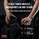 GNC cuchara con polvo Creabolic lista para mezclar, dosis precisa de 5 g