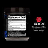 GNC AMP Creabolic en ambiente de gimnasio junto a mancuernas, beneficio rendimiento