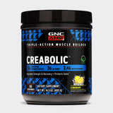 GNC envase Creabolic al frente, claro y atractivo para identificación rápida