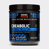 GNC AMP Creabolic vista frontal mostrando envase y diseño, beneficio confianza