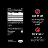 GNC AMP Creatine HCl bote abierto con comprimidos y conteo de servicios, control de porciones