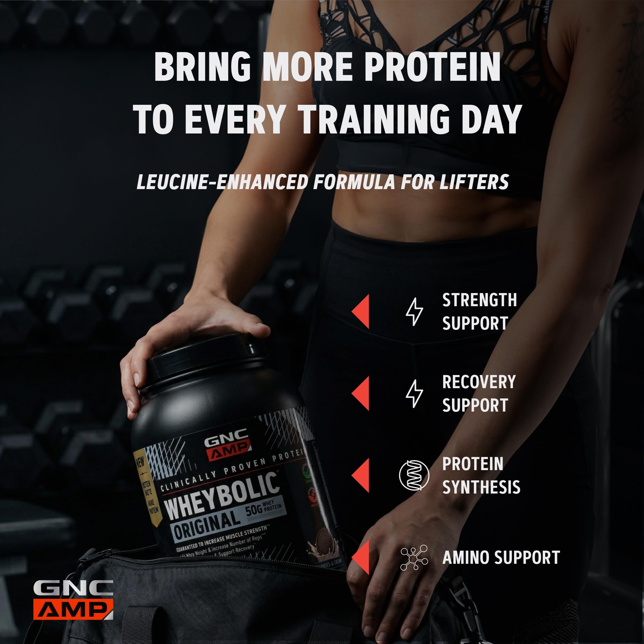 GNC batido Cookies & Cream preparado listo para consumo postentrenamiento