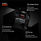 GNC cuchara con una porción de Wheybolic lista para mezclar fácilmente