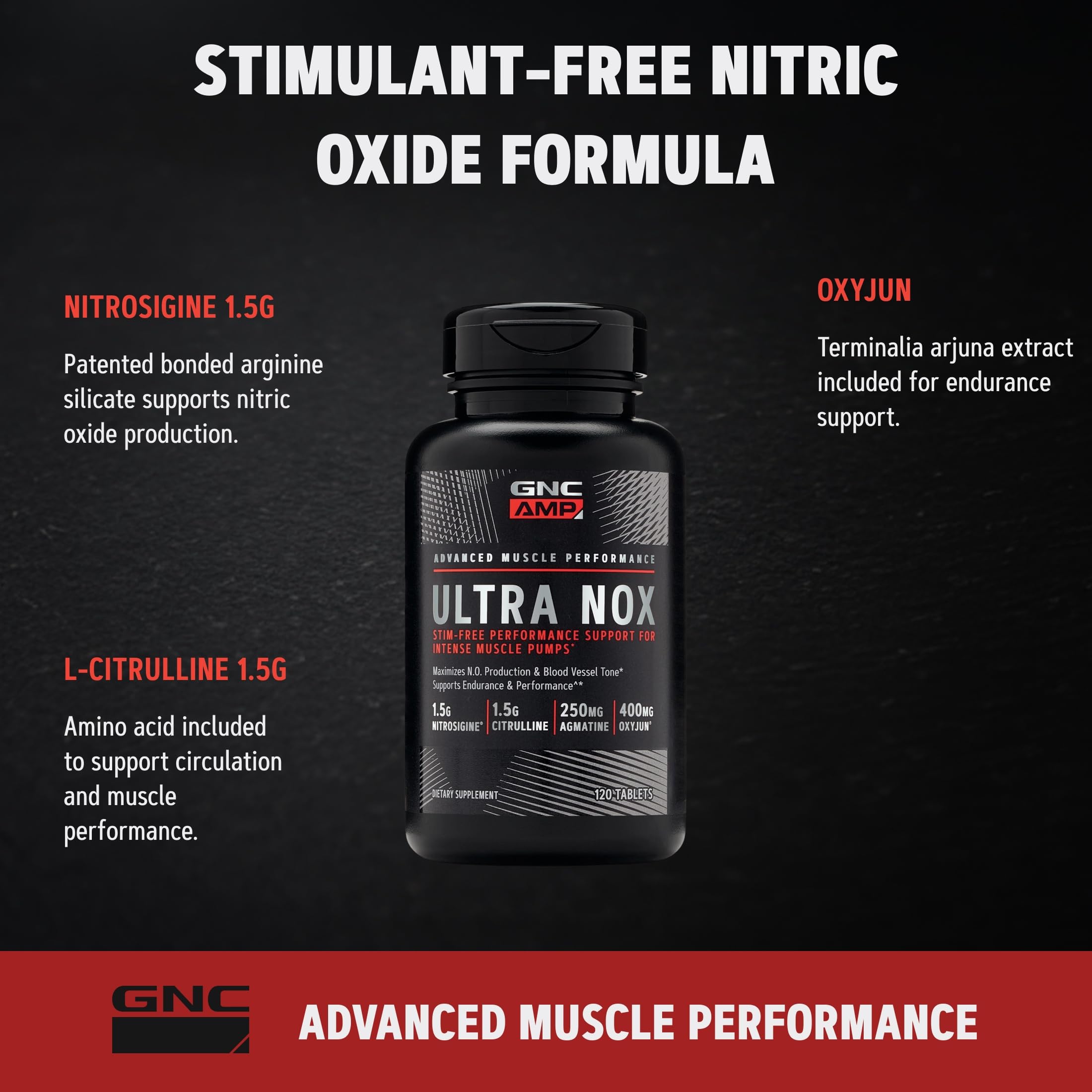 GNC AMP Ultra Nox usado antes del entrenamiento para mayor resistencia