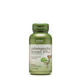 GNC ashwagandha envase frontal mostrando beneficios y claridad de etiqueta