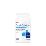 GNC frasco delantero del suplemento coral calcium mostrando etiqueta clara
