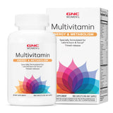 GNC envase frontal que muestra el producto y beneficios visibles