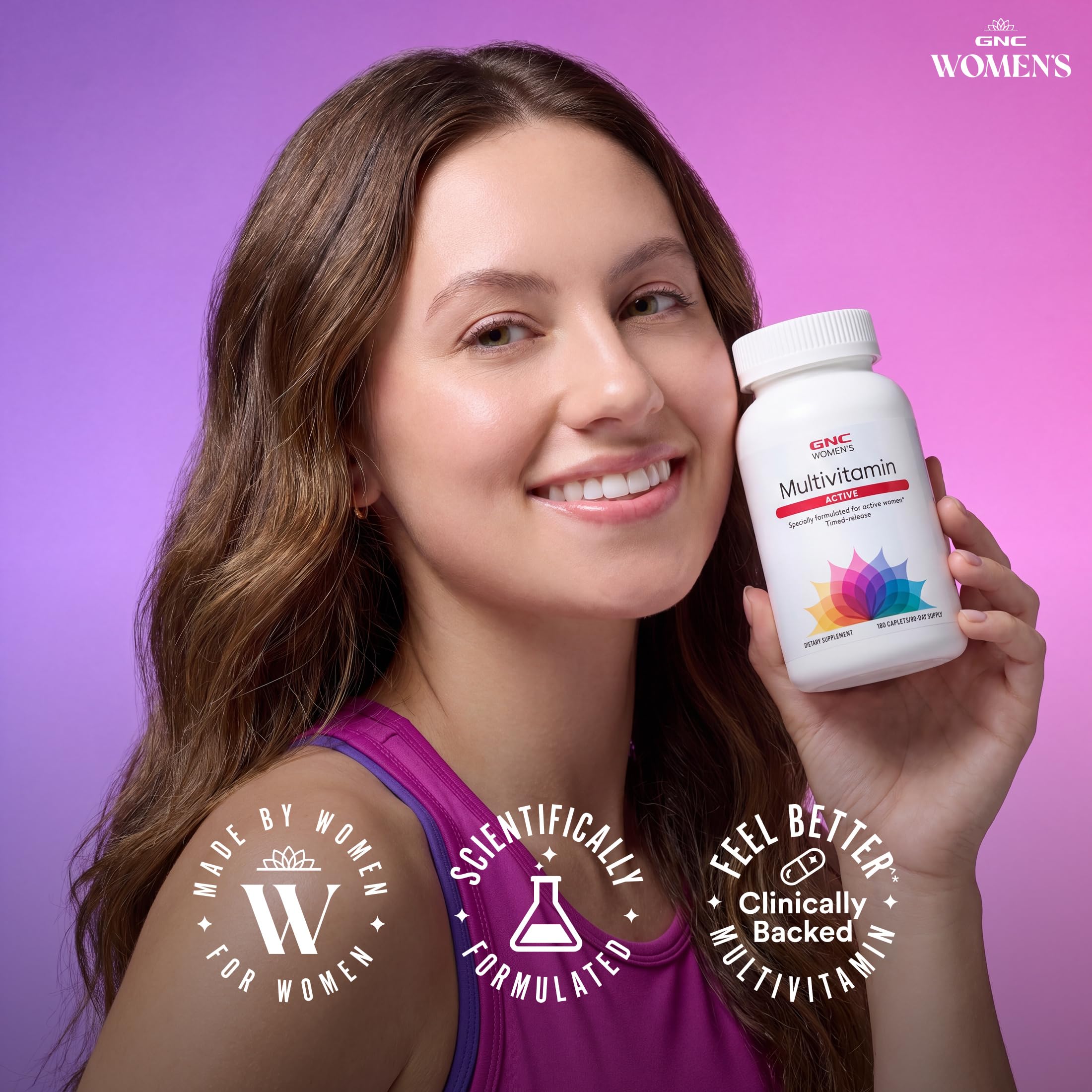 GNC etiqueta nutricional en primer plano, aclara concentración de nutrientes