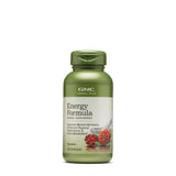GNC envase frontal Herbal Plus Energy mostrando la dosis y beneficio de energía