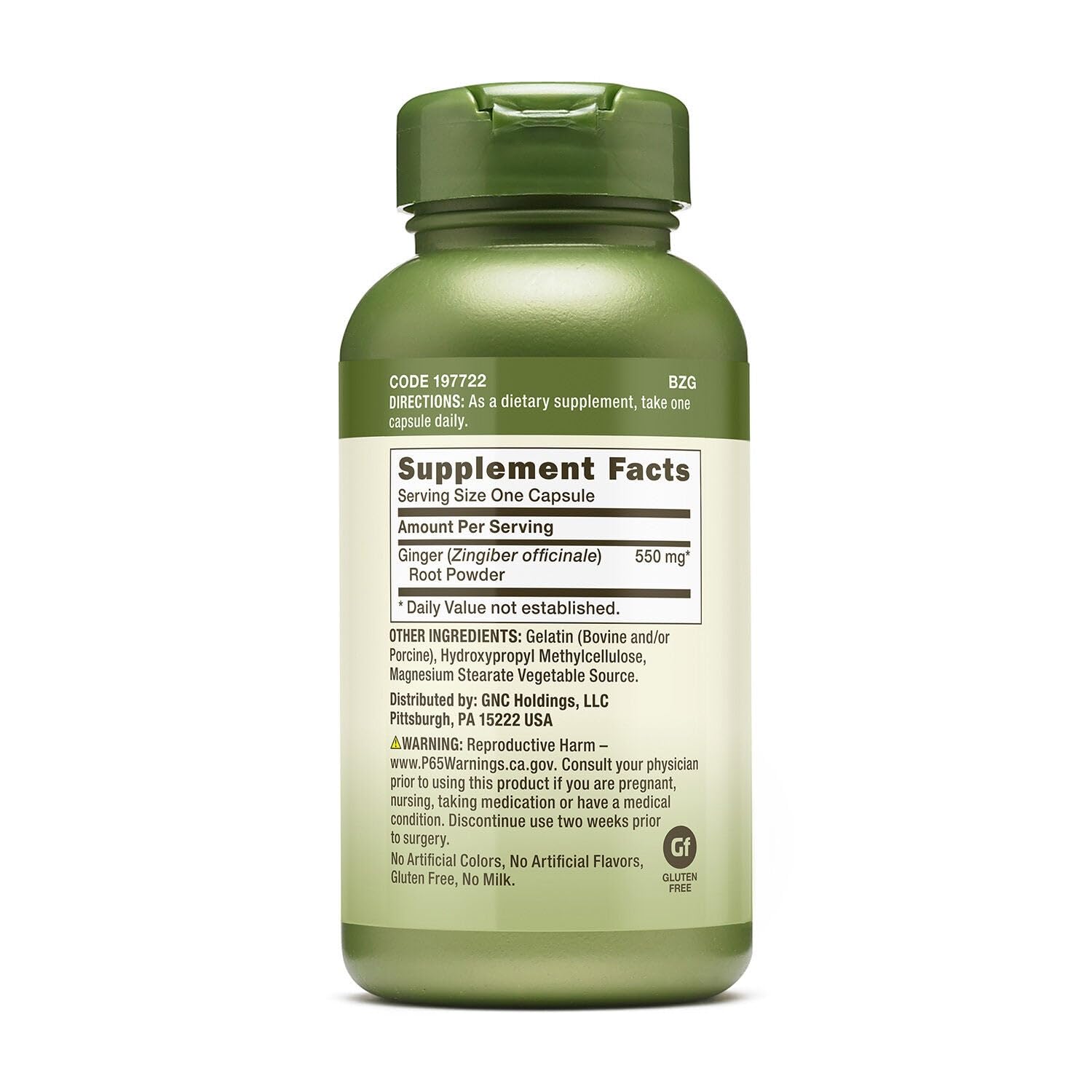 GNC primer plano del polvo de jengibre destacando textura pura y calidad