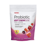 GNC gomita frutos rojos envase frontal muestra el producto y conveniencia