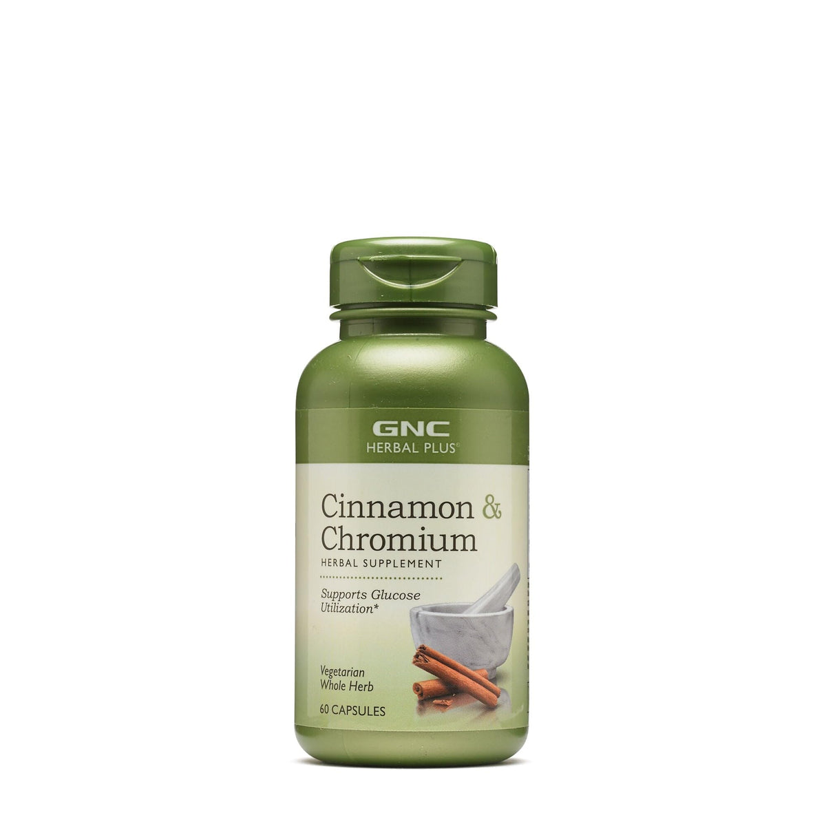 Envase GNC Herbal Plus frente y etiqueta clara, muestra confianza y calidad