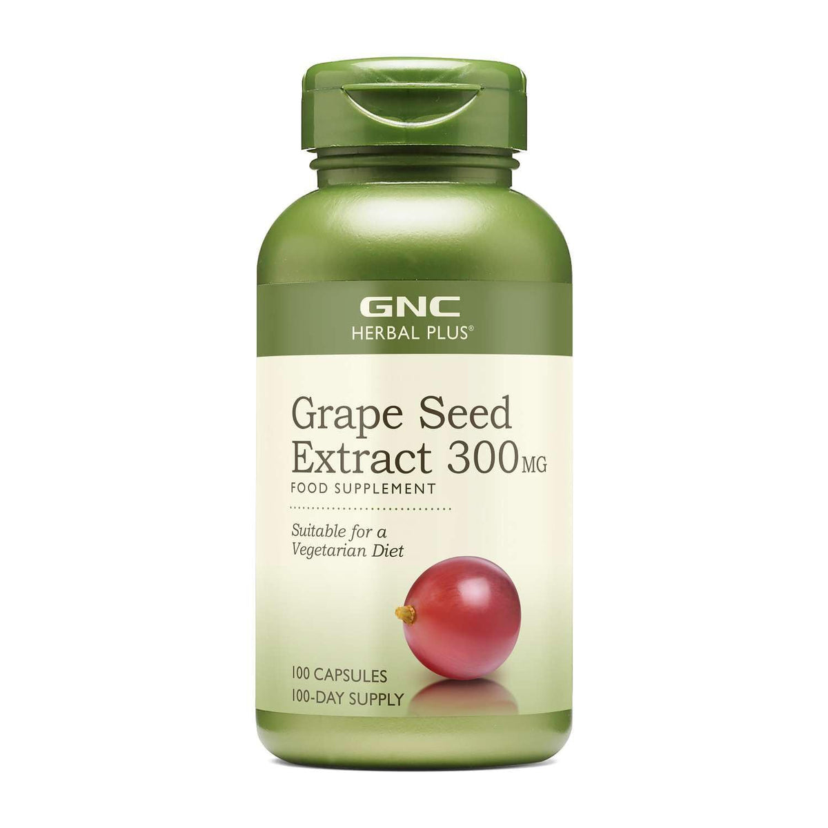 GNC Herbal Plus vista frontal del envase mostrando 100 porciones y beneficios