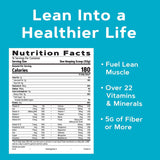 GNC ingredientes clave mostrados, proteína y vitaminas visibles