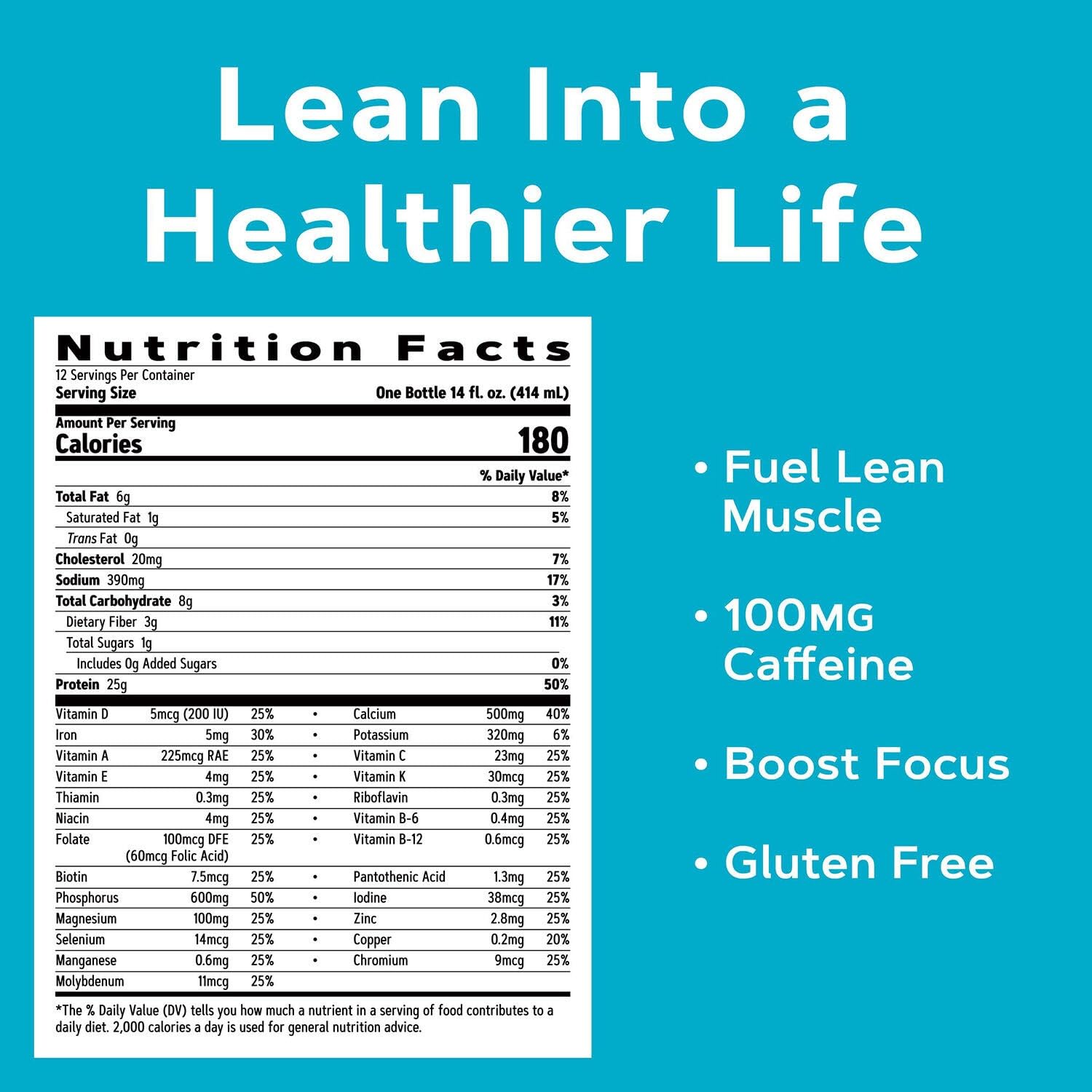 GNC Lean Shake Burn etiqueta con ingredientes y nutrientes para decisión informada