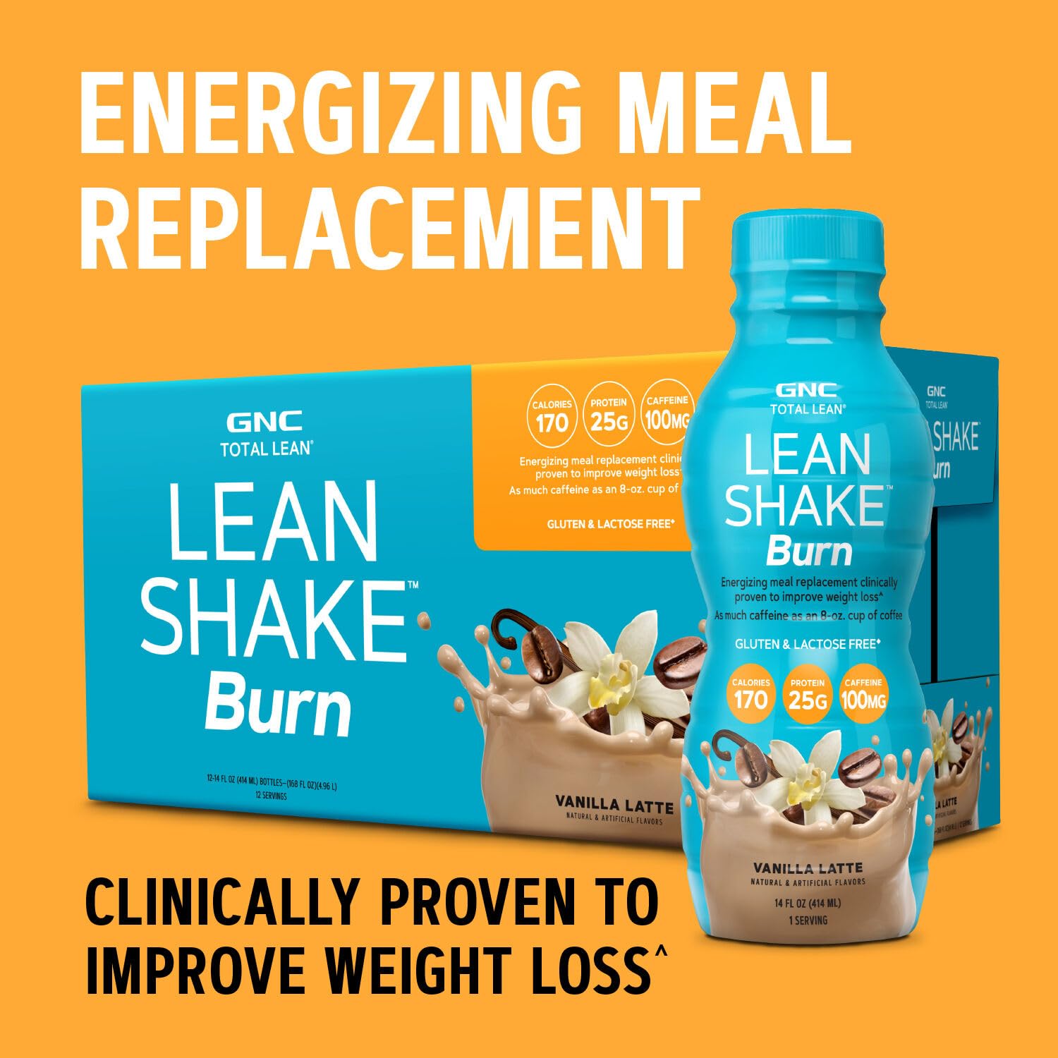 GNC Lean Shake Burn ingredientes y vitaminas que apoyan nutrición diaria