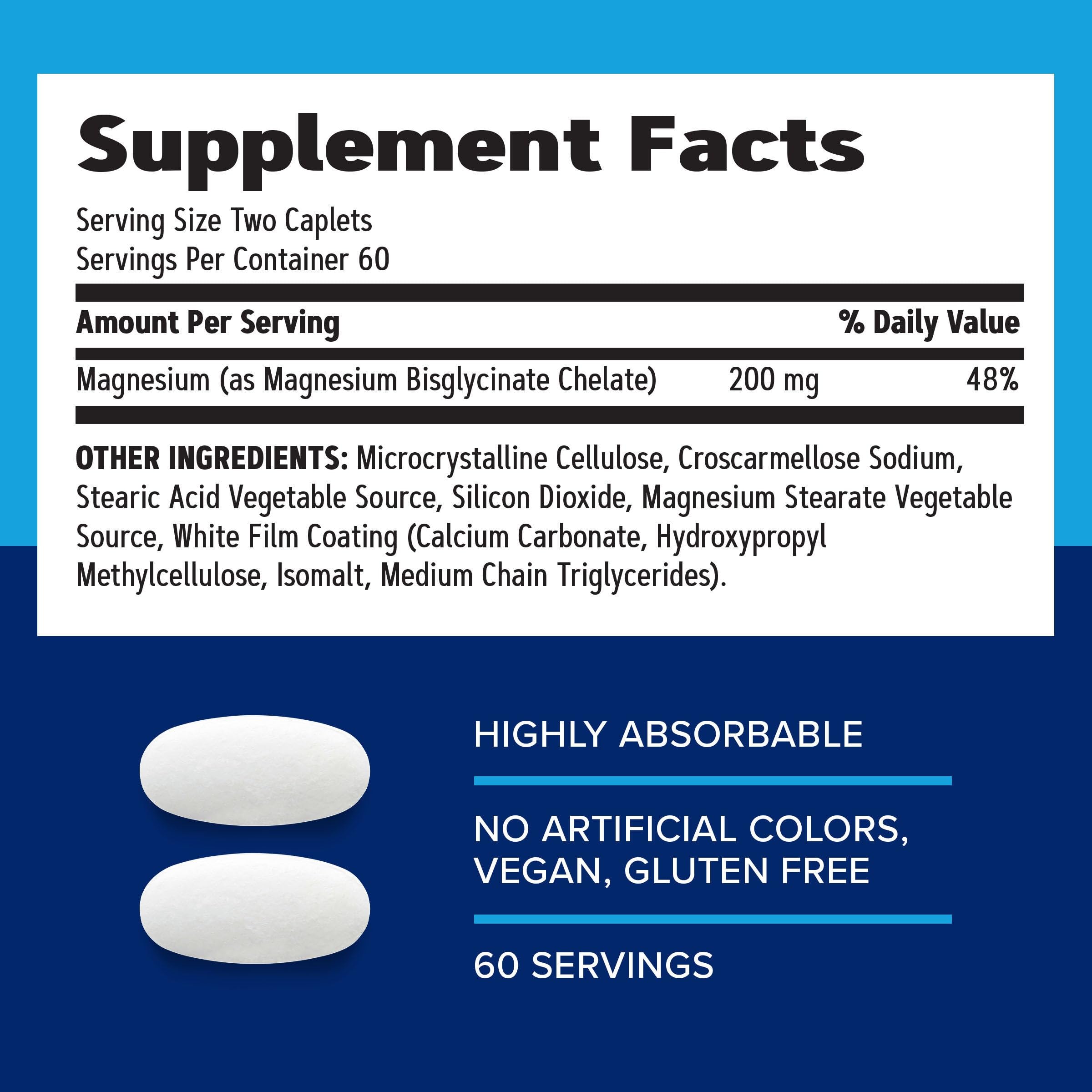 GNC caplet en la mano, visualiza la dosis fácil de 200 mg por toma