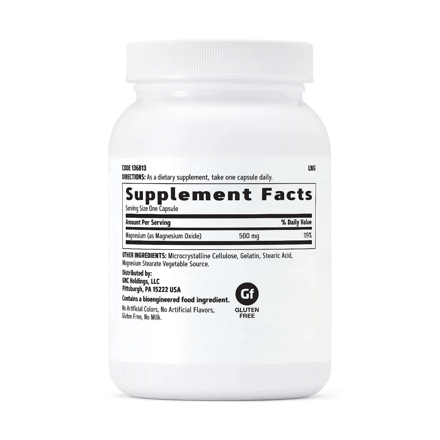 GNC detalle de cápsula para apreciar tamaño y recubrimiento