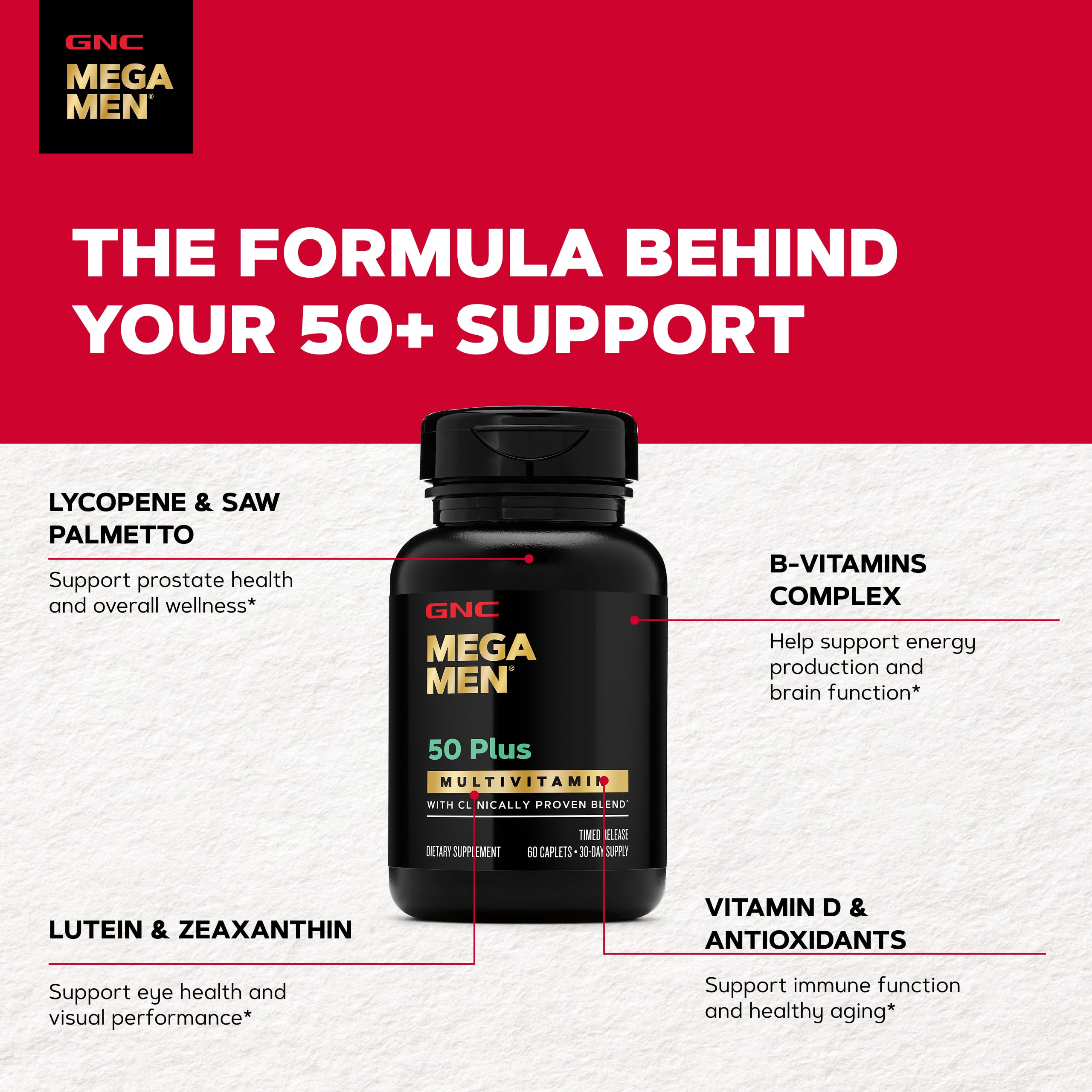 GNC tabletas en mano para comparar tamaño y comodidad de uso