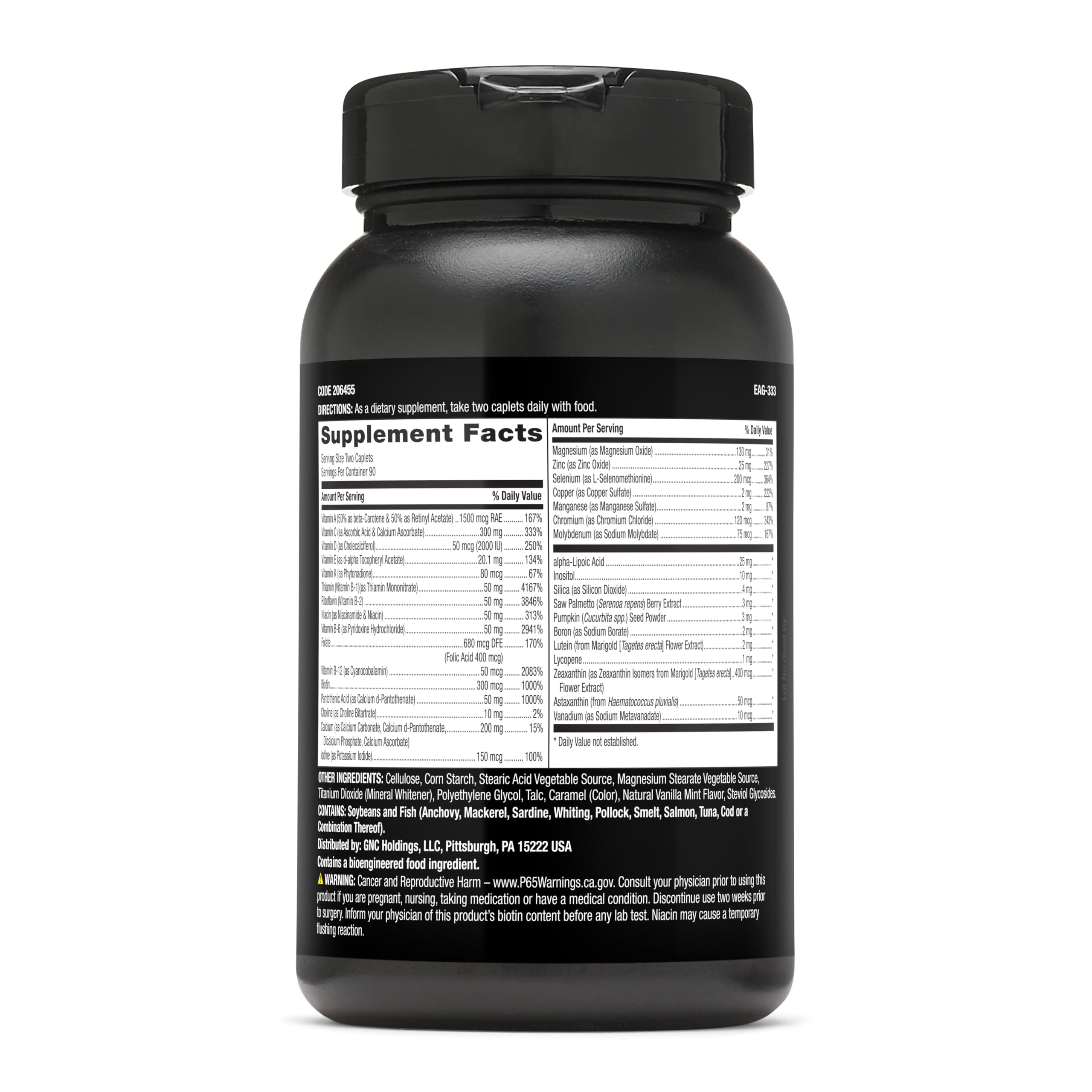 GNC Mega Men detalle del caplet pequeño y fácil de tragar