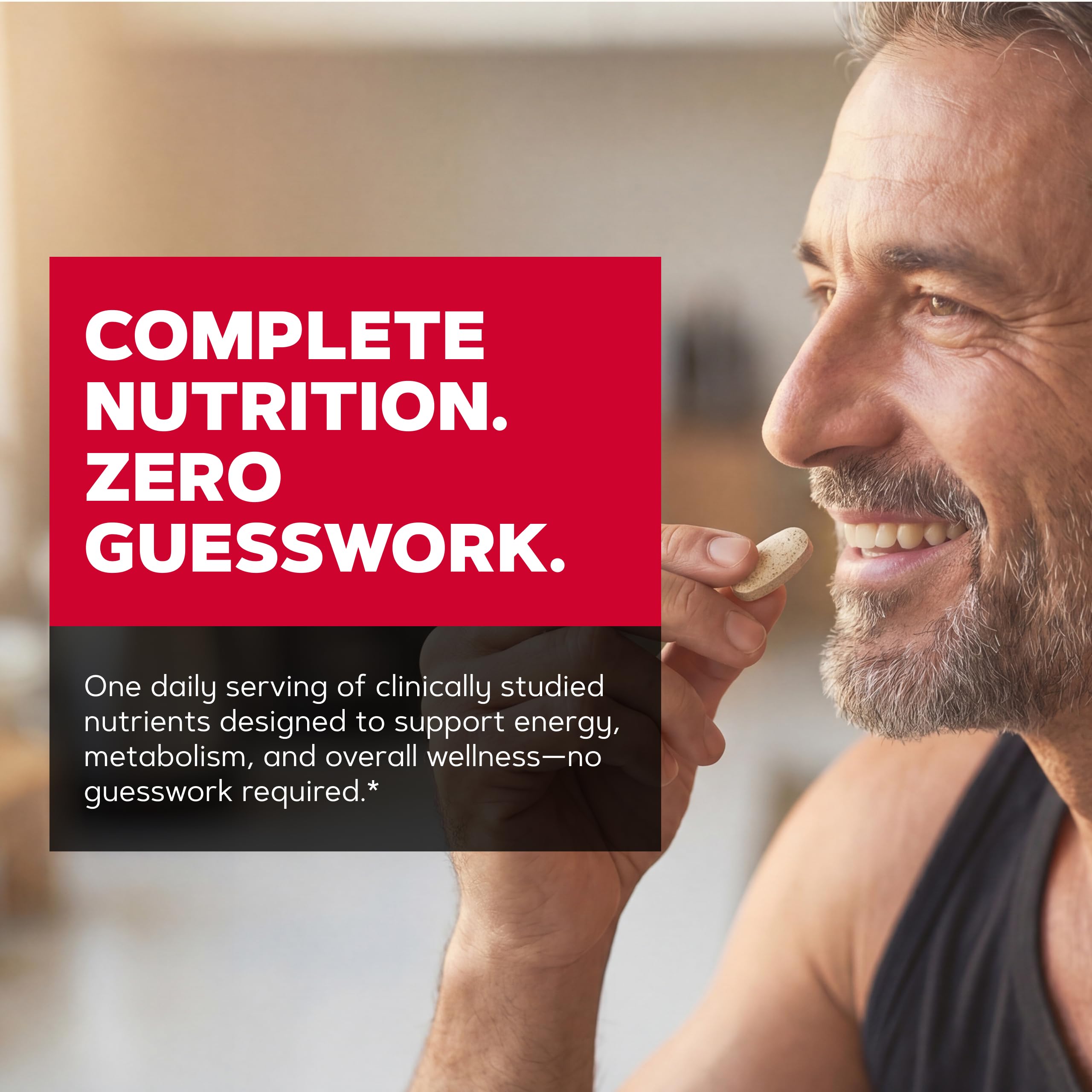 GNC Mega Men en contexto de entrenamiento para transmitir energía y recuperación