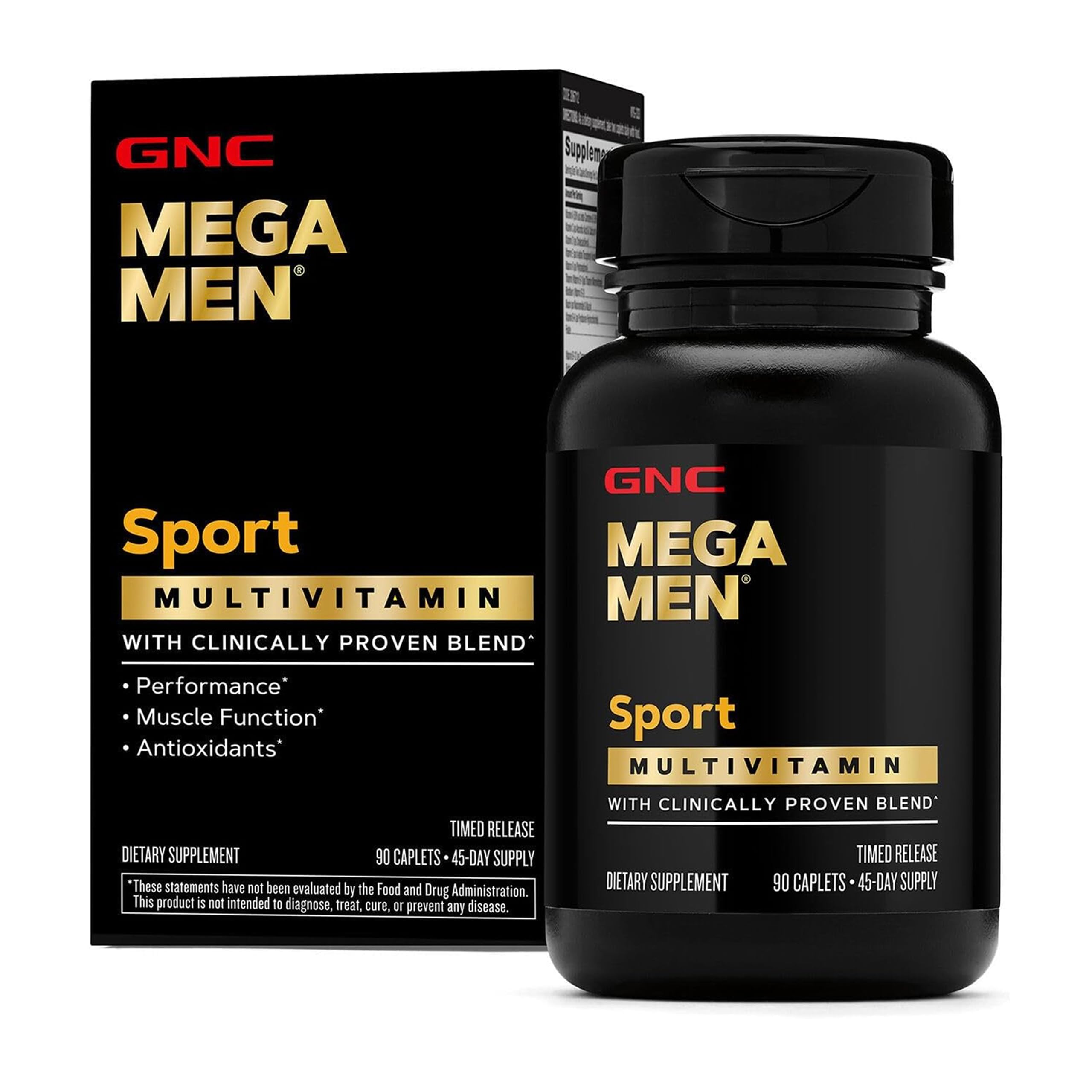 GNC Mega Men Sport vista frontal mostrando envase y beneficios