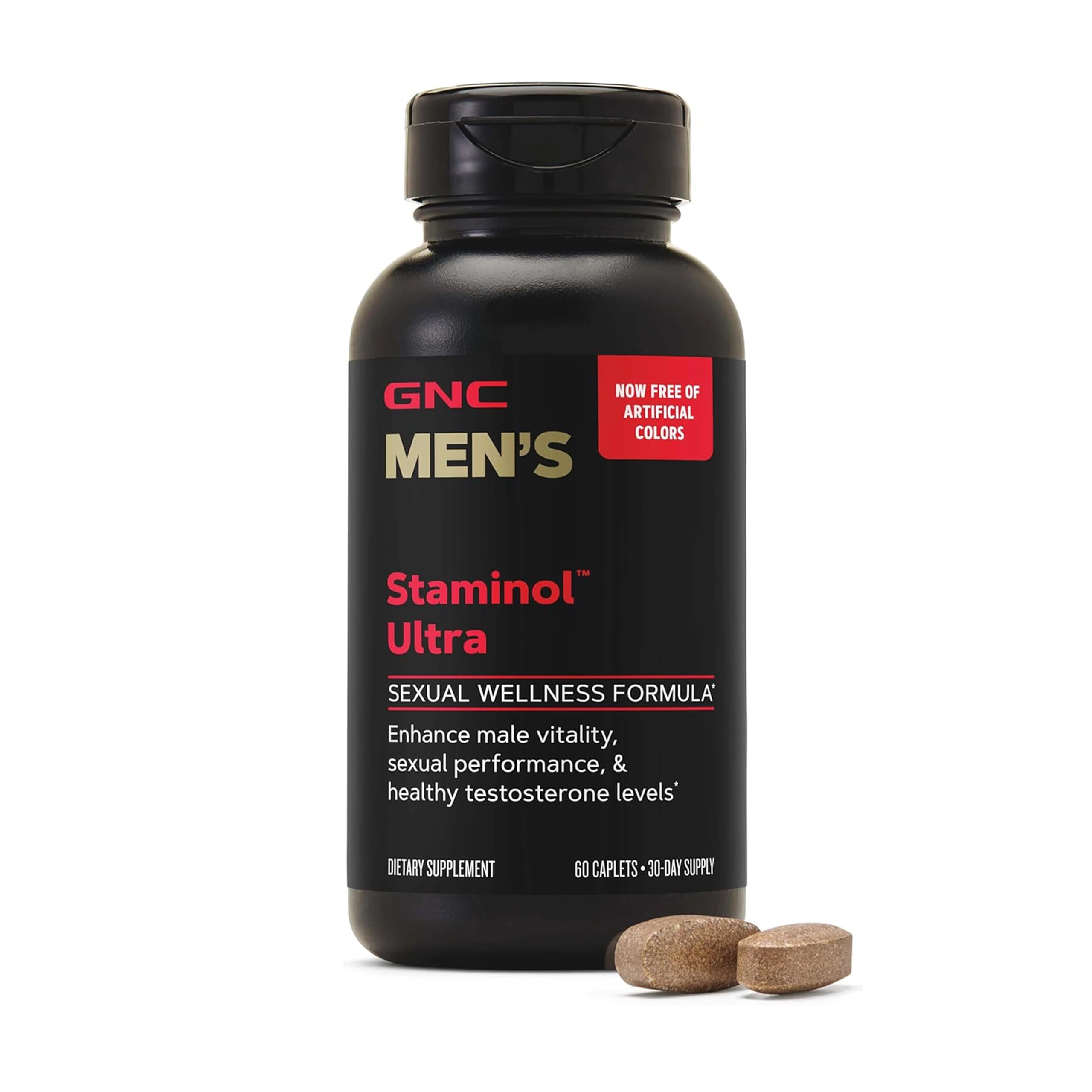 GNC Staminol Ultra vista frontal con envase claro y beneficio energía