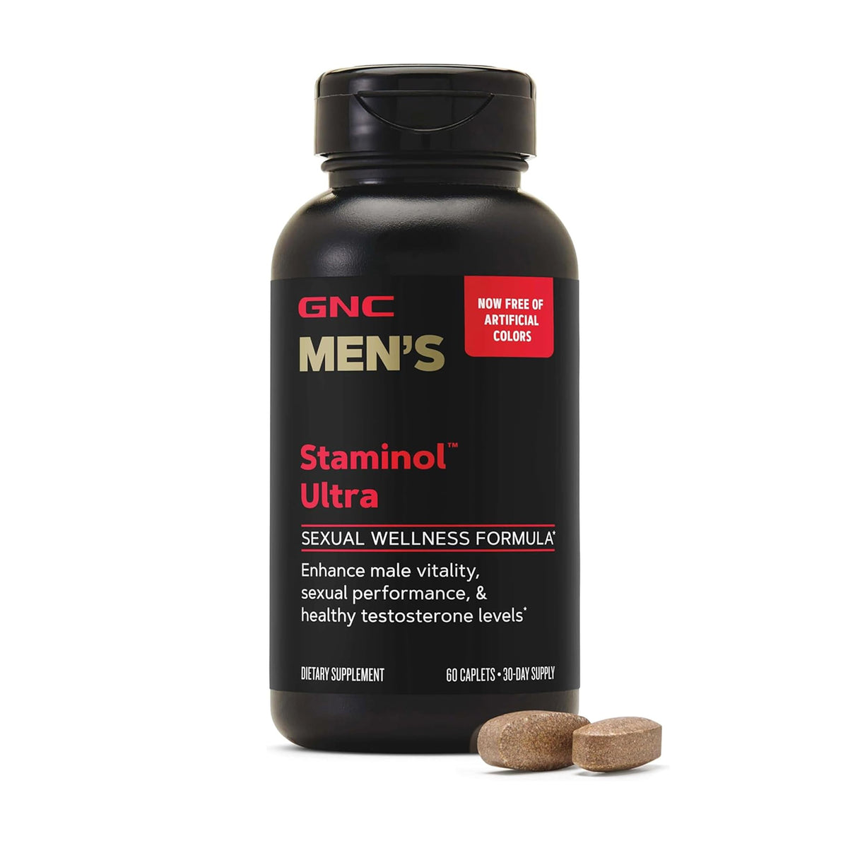 GNC Staminol Ultra vista frontal con envase claro y beneficio energía