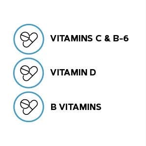 GNC Milestones comprimido en mano para comparar tamaño y porción