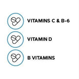 GNC Milestones comprimido en mano para comparar tamaño y porción