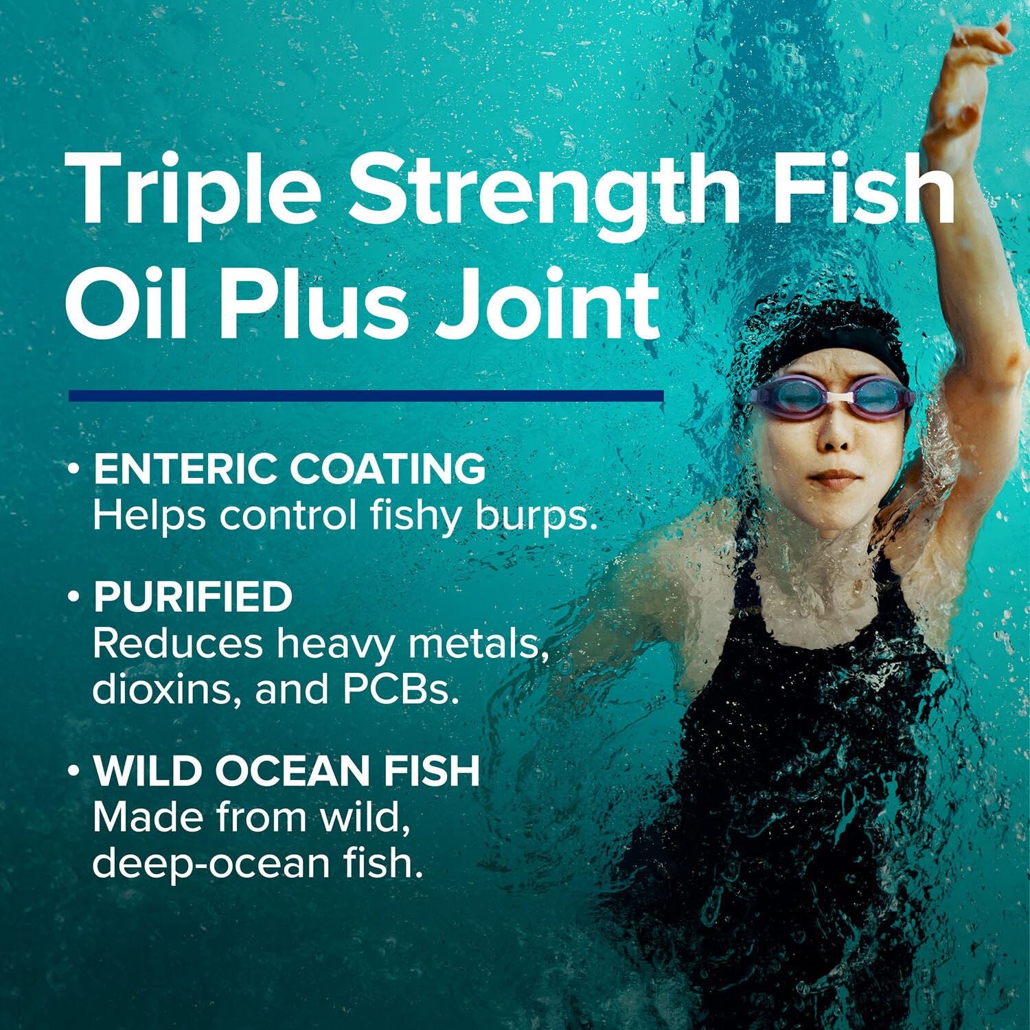 GNC pescados de aguas profundas fuente de omega‑3, origen puro