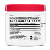 GNC textura del polvo L-Glutamine cercana, aspecto fino y fácil mezclar