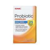 GNC envase frontal del probiótico mostrando 25 mil millones UFC y beneficios