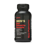 GNC frasco frontal de Saw Palmetto Formula mostrando presentación clara y confianza