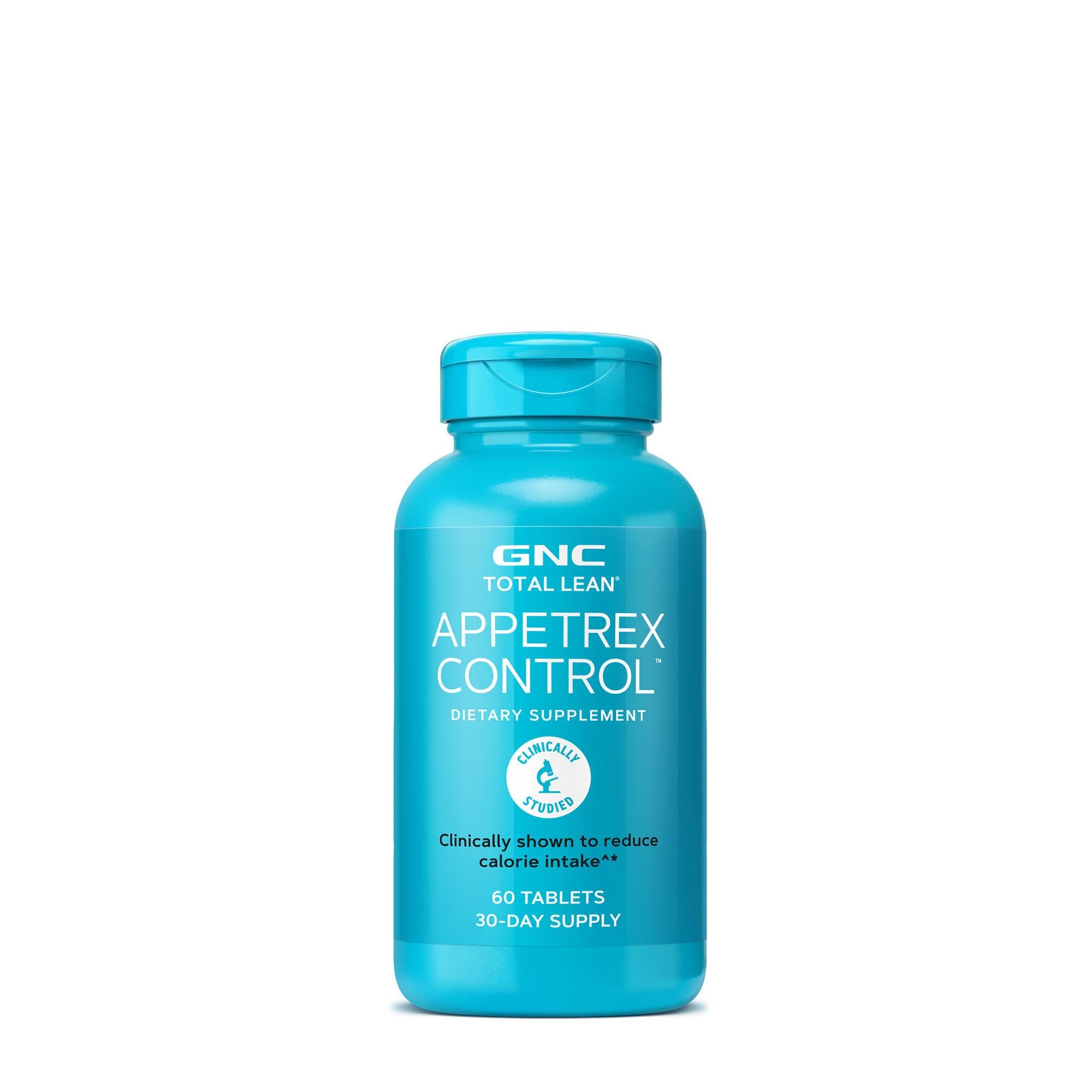 GNC Total Lean Appetrex Control vista frontal del envase mostrando presentación y beneficios